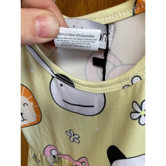 Koala and Pals Tunic Top/Dress - Little jo lemon 2T - Picture 5 of 8